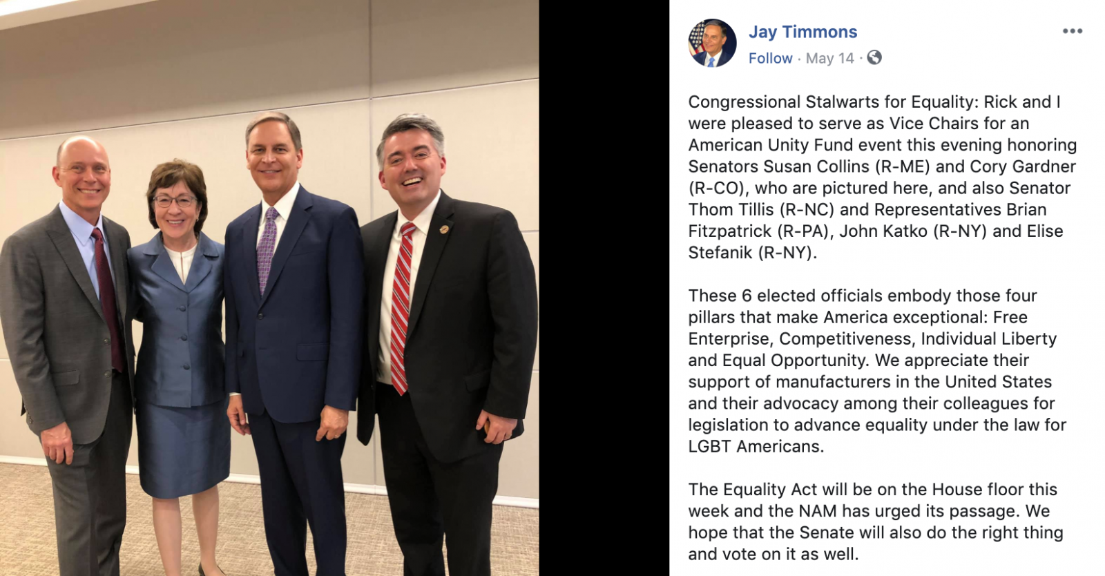 Two senators that oppose LGBTQ rights were ‘honored’ at a gay Republican fundraiser