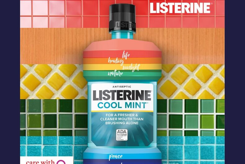 The rainbow Listerine bottle