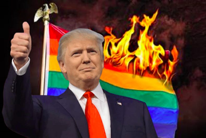 burning gay pride