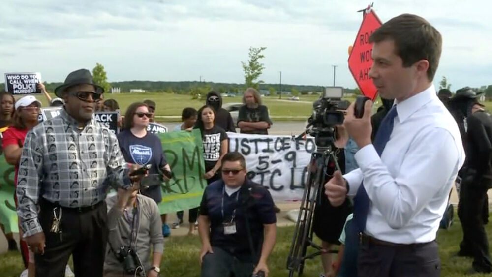 pete buttigieg, black lives matter, eric logan, south bend police department