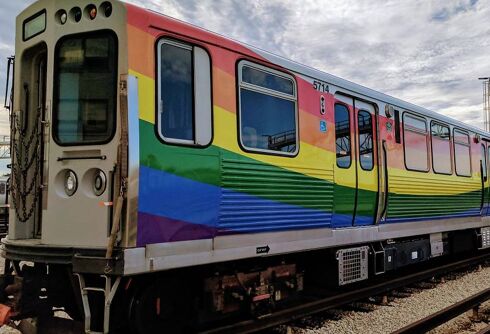 Chicago gets rainbow trains & crosswalks for Pride Month