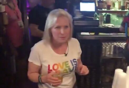 Kirsten Gillibrand went shopping for pride gear with Chasten Buttigieg & served drinks at a gay bar