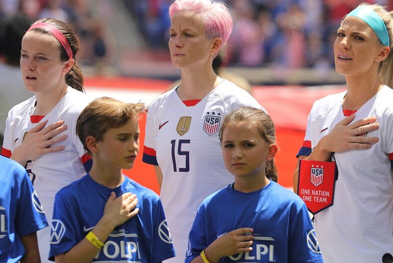 Donald Trump Renews Attacks On U S Women S Soccer Team Following Their Initial Olympics Loss Lgbtq Nation Donald Trump Renews Attacks On U S Women S Soccer Team Following Their Initial Olympics Loss Lgbtq Nation
