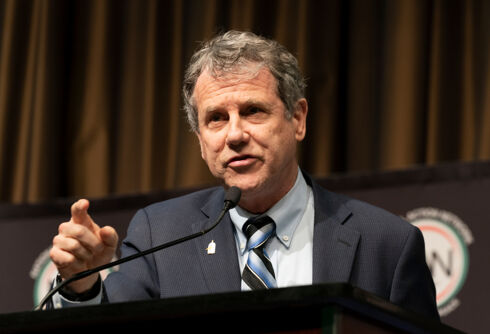 Senator Sherrod Brown has watched his colleagues come around on LGBTQ rights