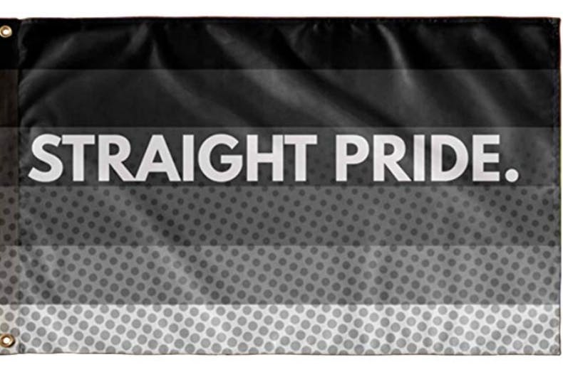 A straight pride flag