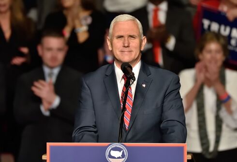 Mike Pence speaks at church event where bishop delivers vicious anti-LGBTQ sermon