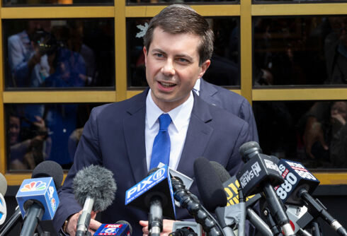 Pete Buttigieg shut down a supporter who tried to blame black people for police brutality
