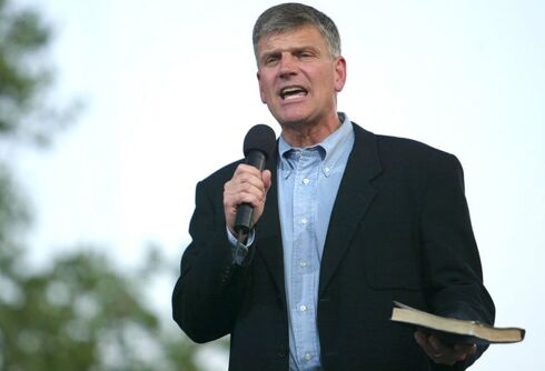 Franklin Graham got banned from another arena for his hate speech. Now he wants to sue.