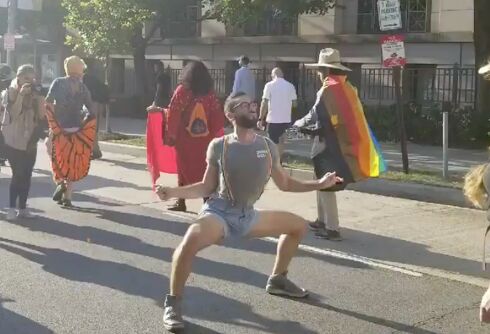 LGBTQ activists blocked DC streets with a dance party