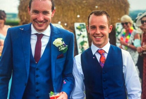 Gay couple sent a hateful note warning them to move their wedding