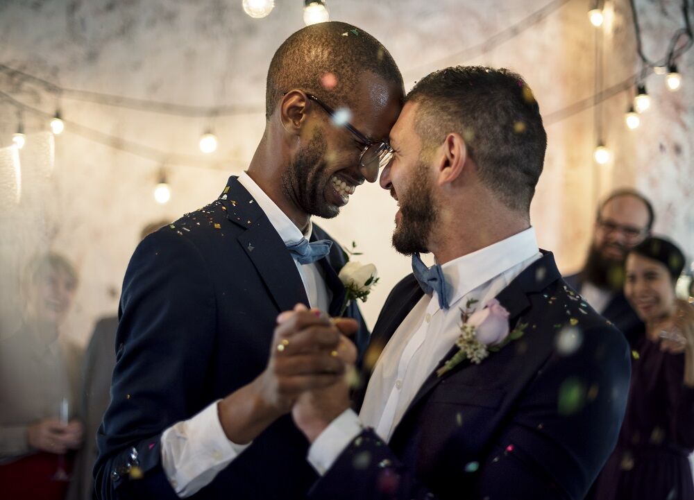 The number of married same-sex couples in the