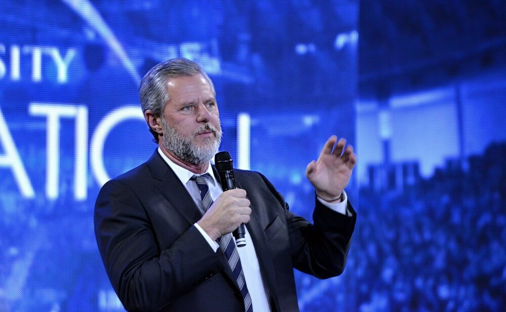 Jerry Falwell was one of America's most notorious homophobes, and he founded Liberty University. His son, Jerry Falwell Jr, took over the school when his father passed away.