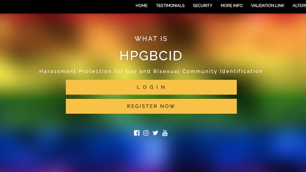 Harassment Protection for Gay and Bisexual Community Identification, scam