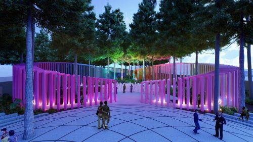 A concept for a memorial of the Pulse nightclub mass shooting by Studio Libeskind