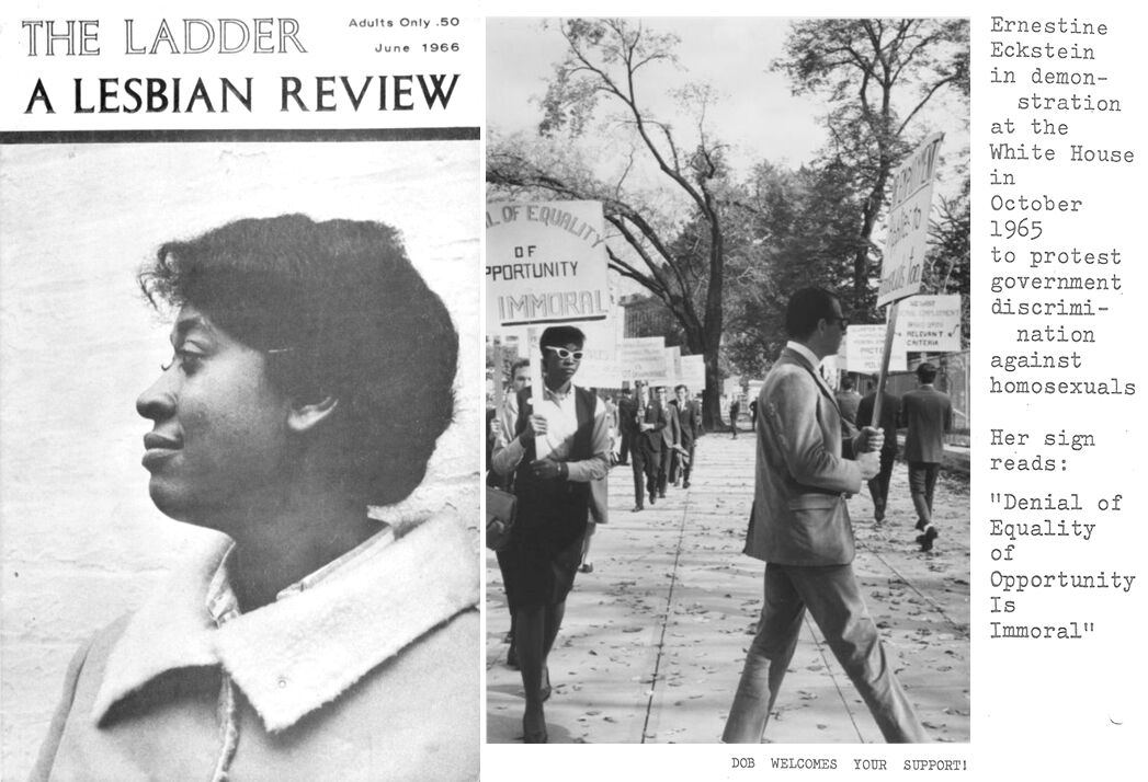 Black lesbian Ernestine Eckstein was protesting when most gays thought protests were crazy