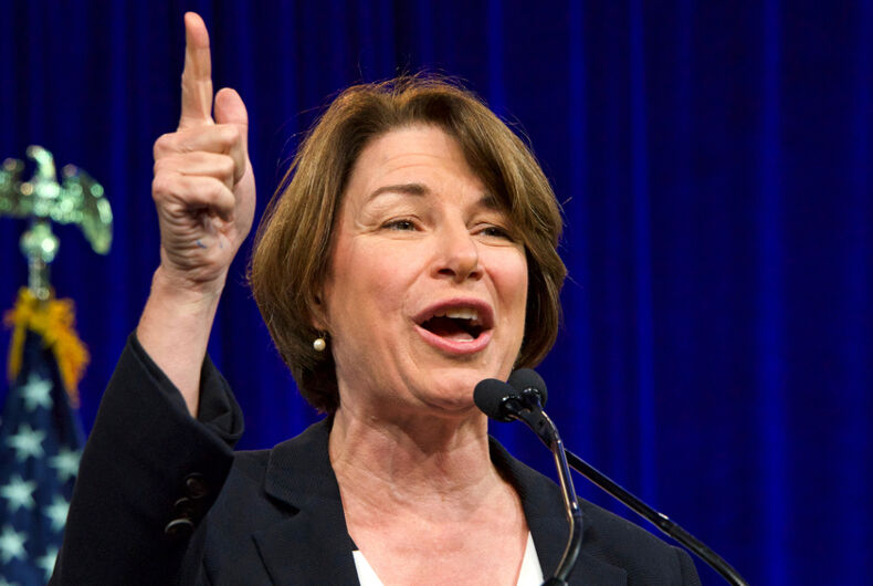 Amy Klobuchar Drops Out Of Presidential Race And Will Endorse Joe Biden Lgbtq Nation