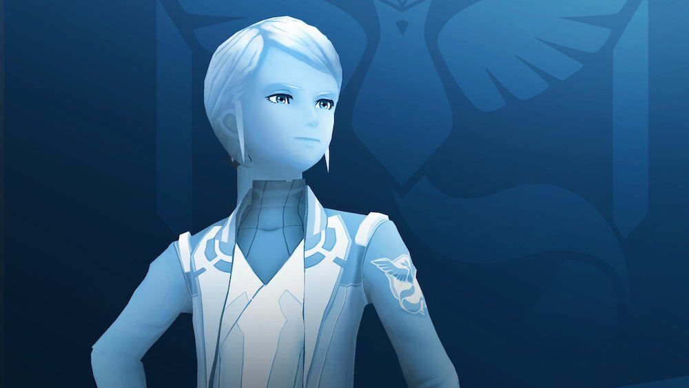 Blanche, the leader of Team Mystic from Pokemon Go
