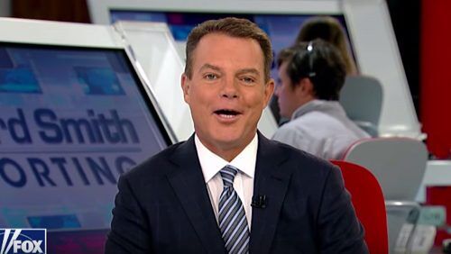 Shep Smith smiles while he announces his departure from Fox News.
