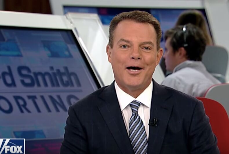 shep-smith-fox-news Shep Smith smiles while he announces his departure from Fox News.