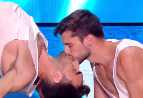 Gay talent show contestants stun judges with unforgettable acrobatic dance routine
