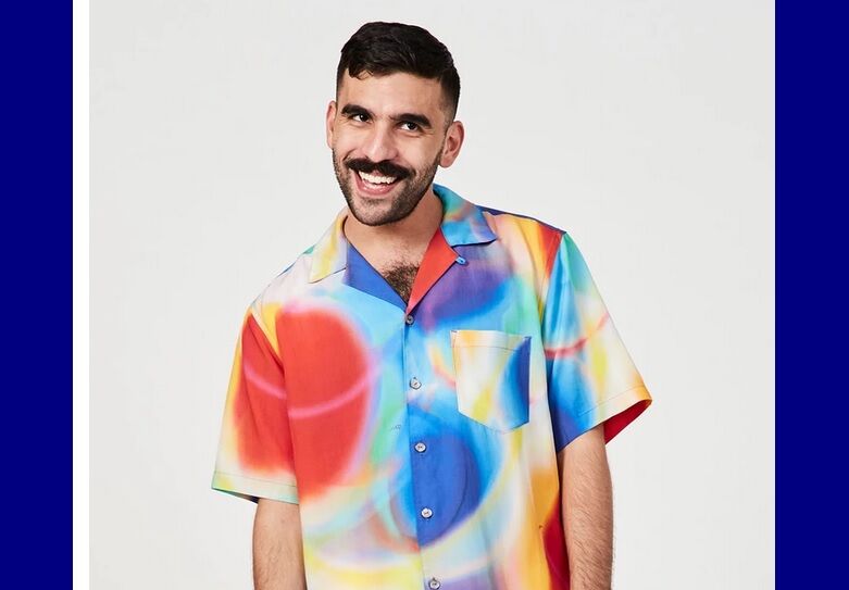 Homoco T-shirt on a model