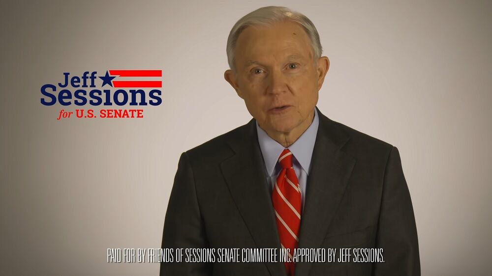 Jeff Sessions ad still