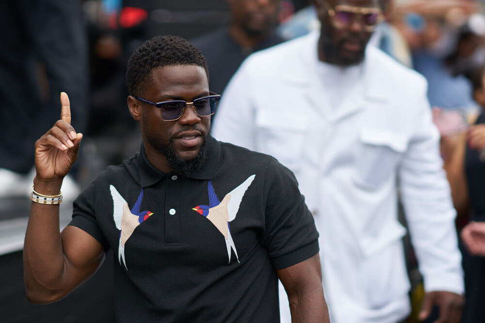 July 6, 2017: Kevin Hart at Kevin Hart Day in the City of Philadelphia with Birthday Celebration and Mural Dedication.