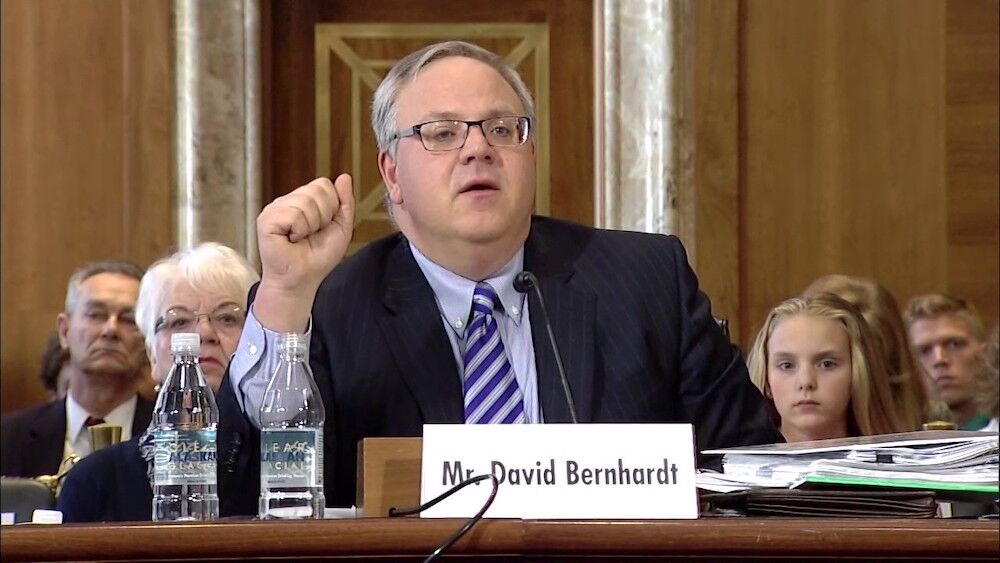 David Bernhardt, the Trump-appointed Secretary of the U.S. Department of the Interior
