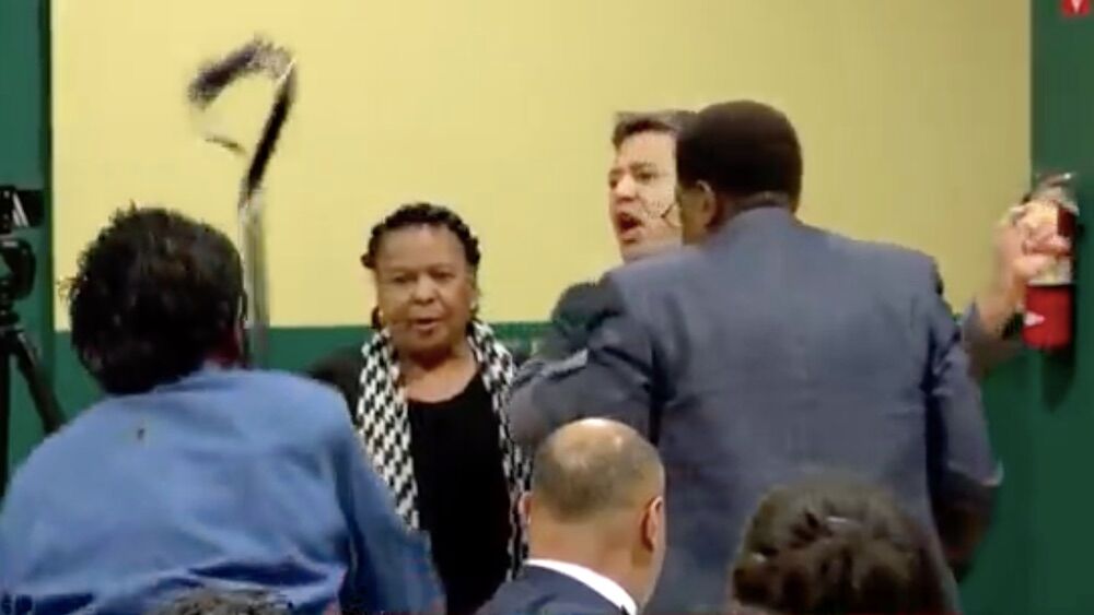 A scuffle broke out at a meeting of black voters who support Pete Buttigieg