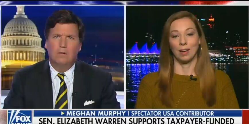 Tucker Carlson and Meghan Murphy