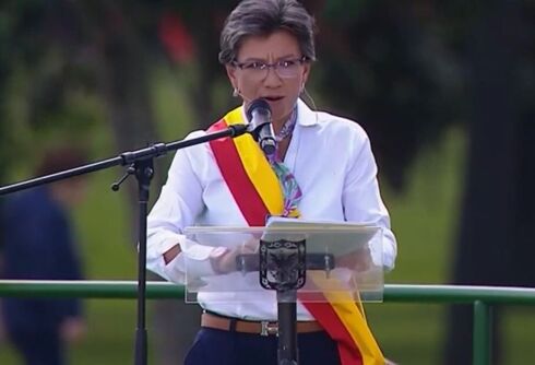 A history-making lesbian mayor in Colombia has been sworn in
