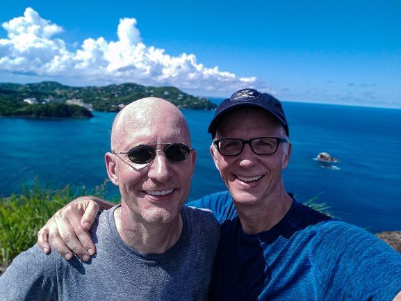 Michael and Brent in St. Lucia