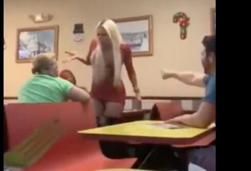 Two trans women beat the snot out of men harassing them in a restaurant
