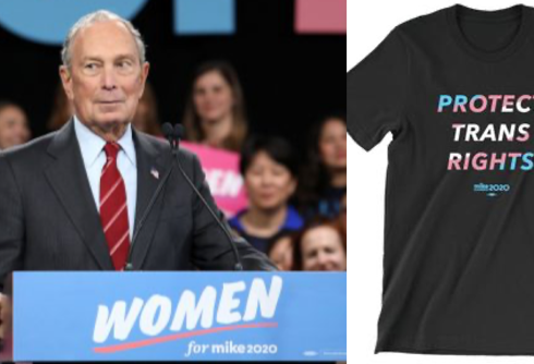 Bloomberg hasn’t apologized for anti-trans past but is selling a ‘protect trans rights’ tee