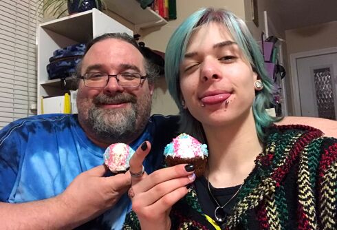 Dad goes viral for tweeting about trans son’s party to celebrate transition