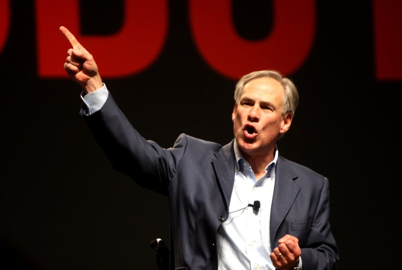 Texas Governor Greg Abbott speaking at FreePac, hosted by FreedomWorks, in Phoenix, Arizona.