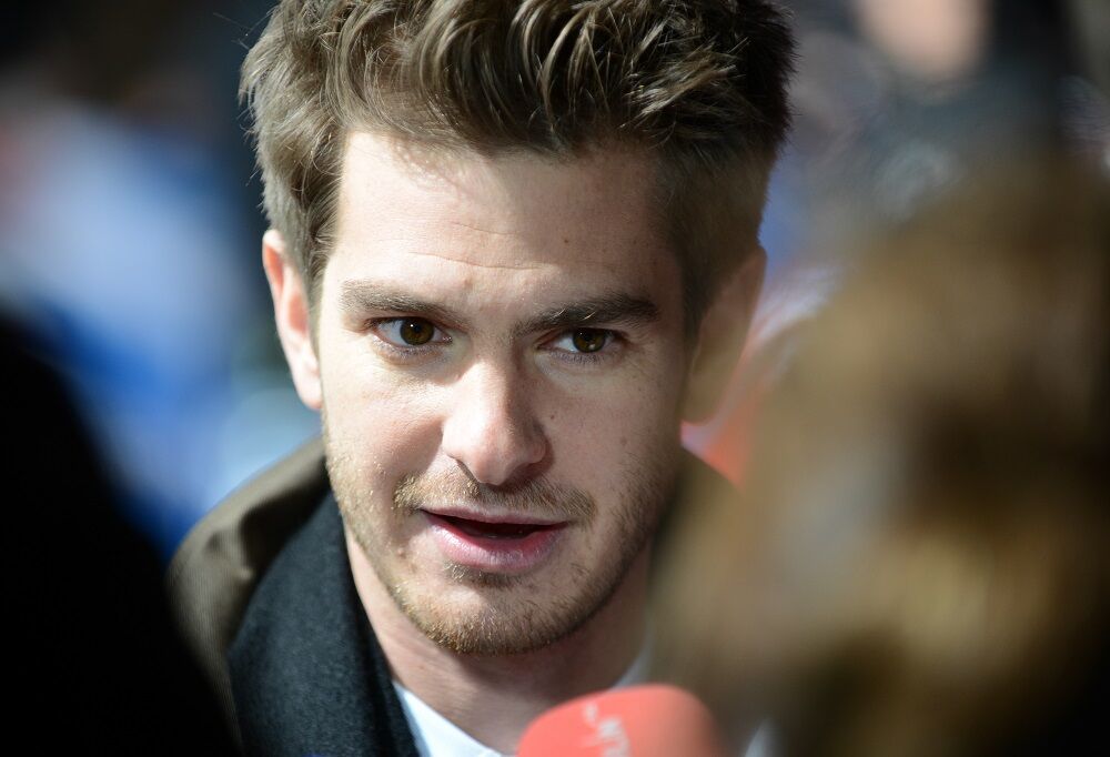 Andrew Garfield at "The Amazing Spider-Man 2" premiere on April 15, 2014 in Berlin.