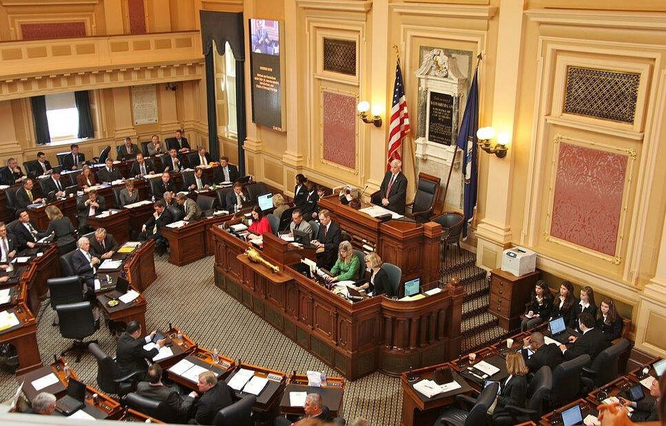 Speaker of the Virginia House of Delegates William J. Howell presiding over the House on January 12, 2012