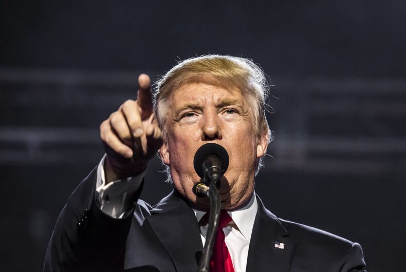 trump-points OCT 15, 2016: Donald Trump speaks at Hindu Indian-American rally for