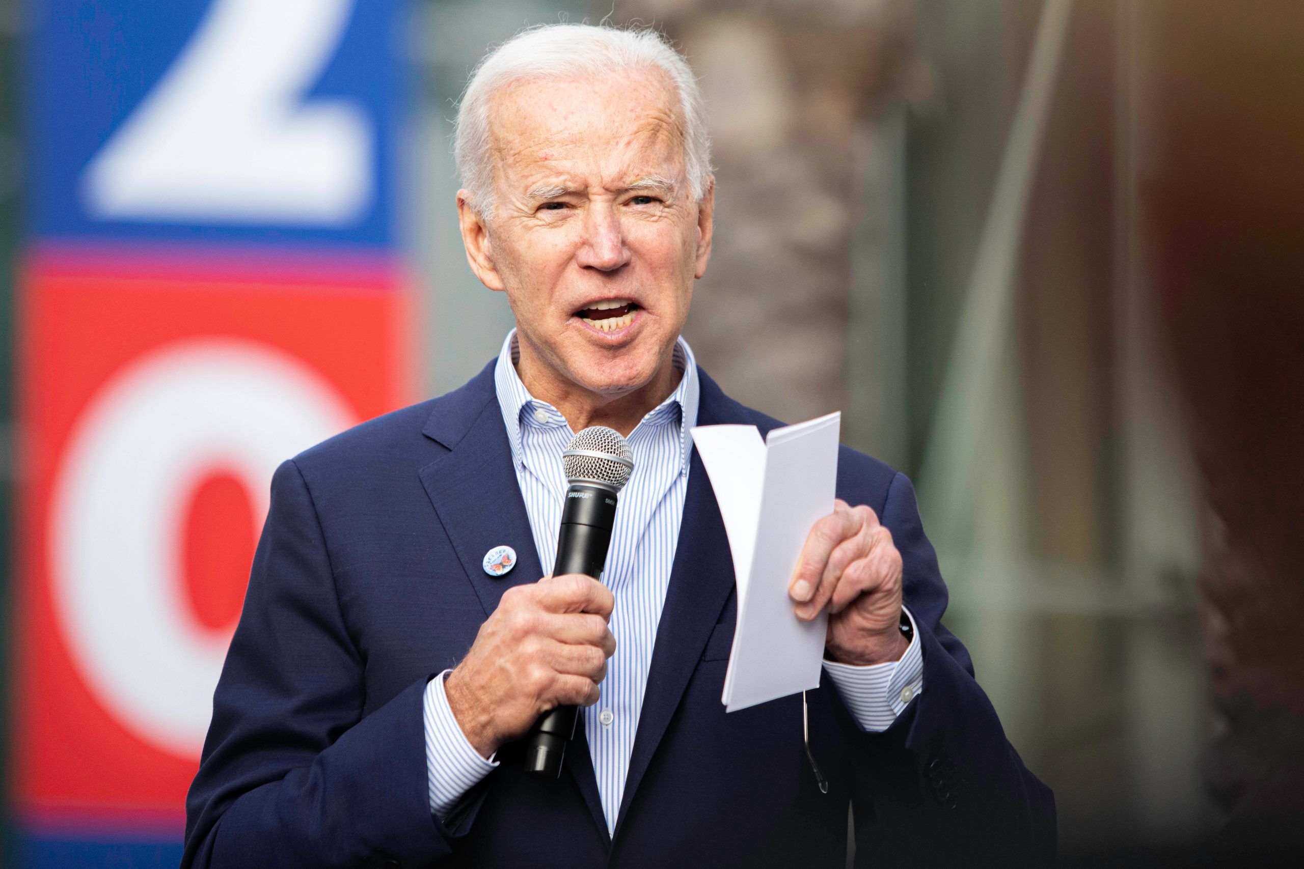 Presidential candidate Joe Biden, speaks during an event on Nov 14, 2019 at Los Angeles Trade–Technical College