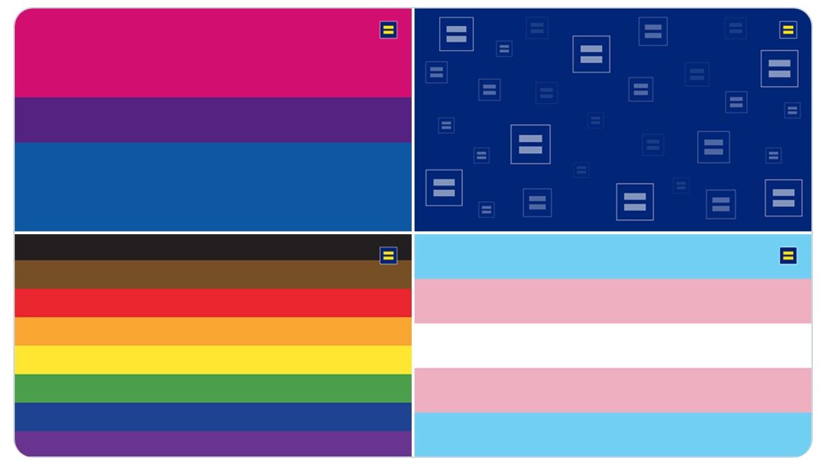 The Human Rights Campaign is offering four LGBTQ-themed Zoom backgrounds