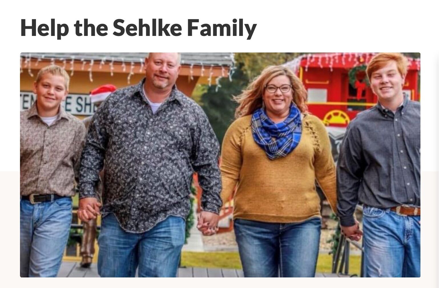 The Sehlke family in happier days.