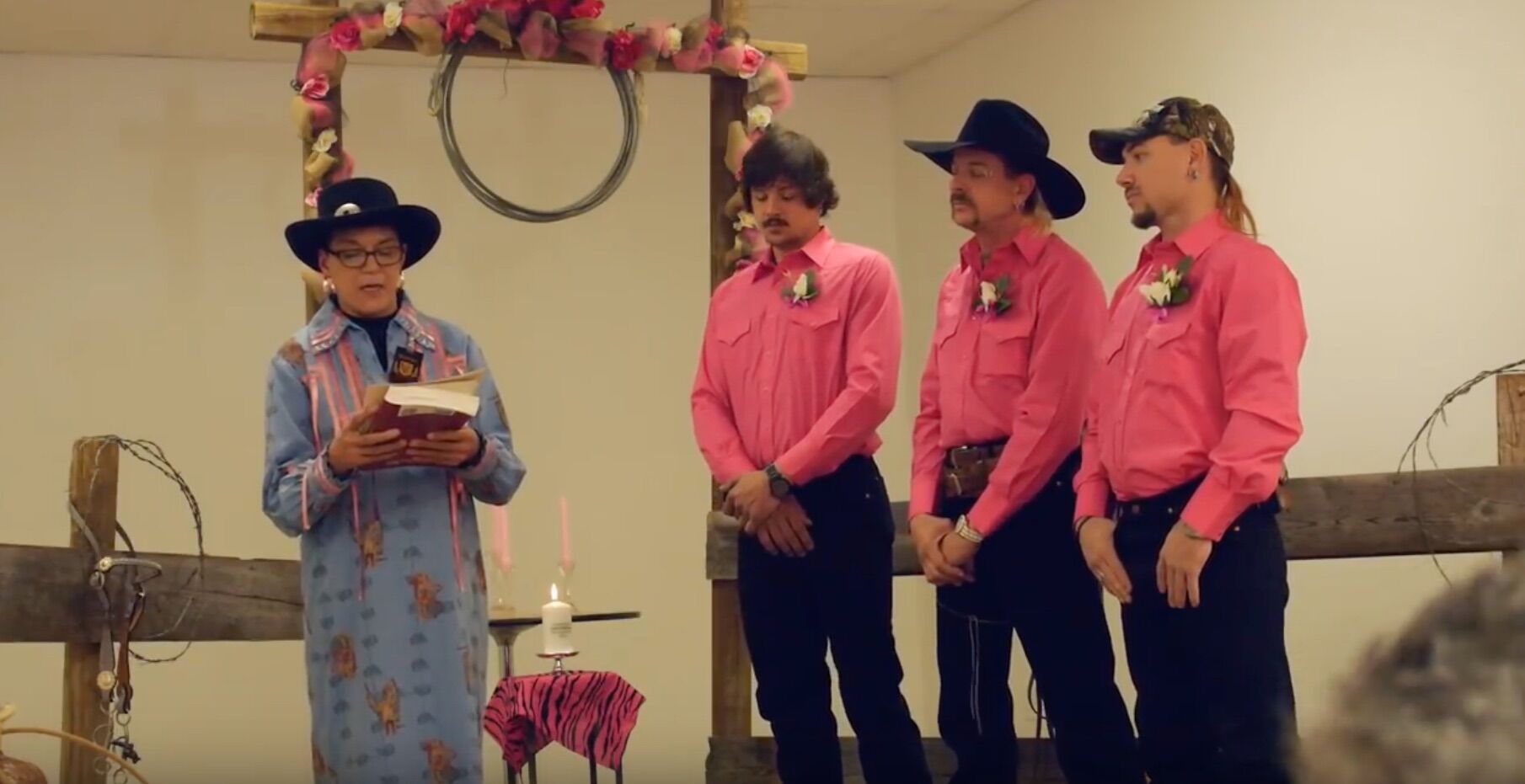 Video of Tiger King’s 3-way gay wedding surfaced & it’s exactly what you’d expect