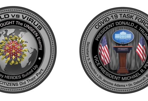 The White House Gift Shop is selling coronavirus commemorative coins now
