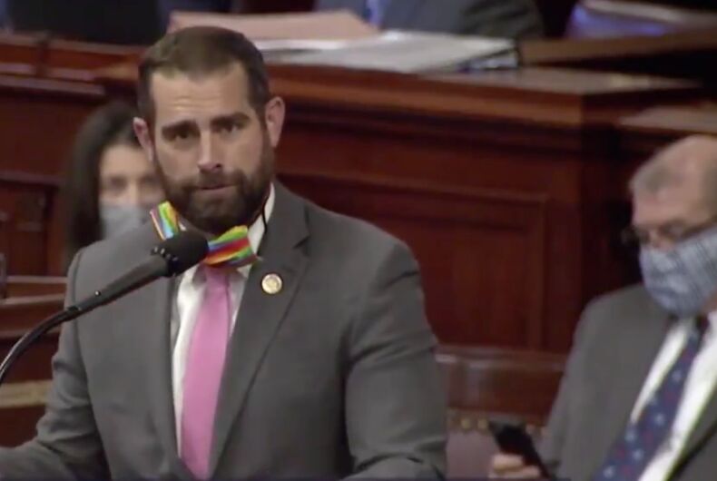 Out Pennsylvania state legislator Brian Sims speaks on the House floor