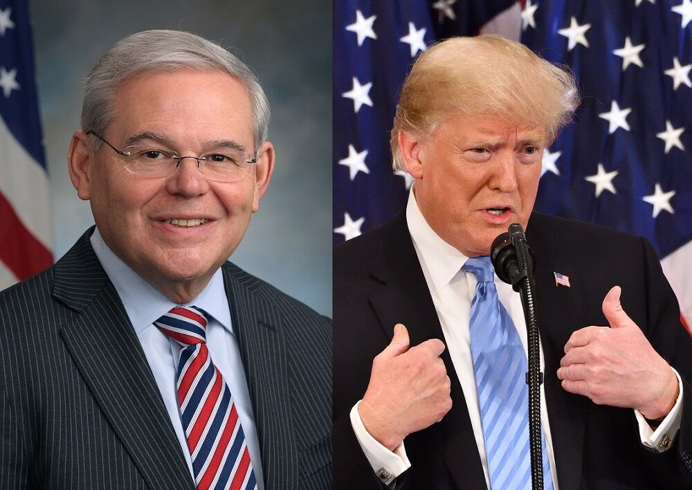 Bob Menendez and Donald Trump