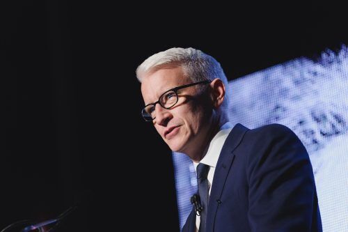 5/15/2016: CNN journalist Anderson Cooper speaking in Toronto at the Einstein Gala.