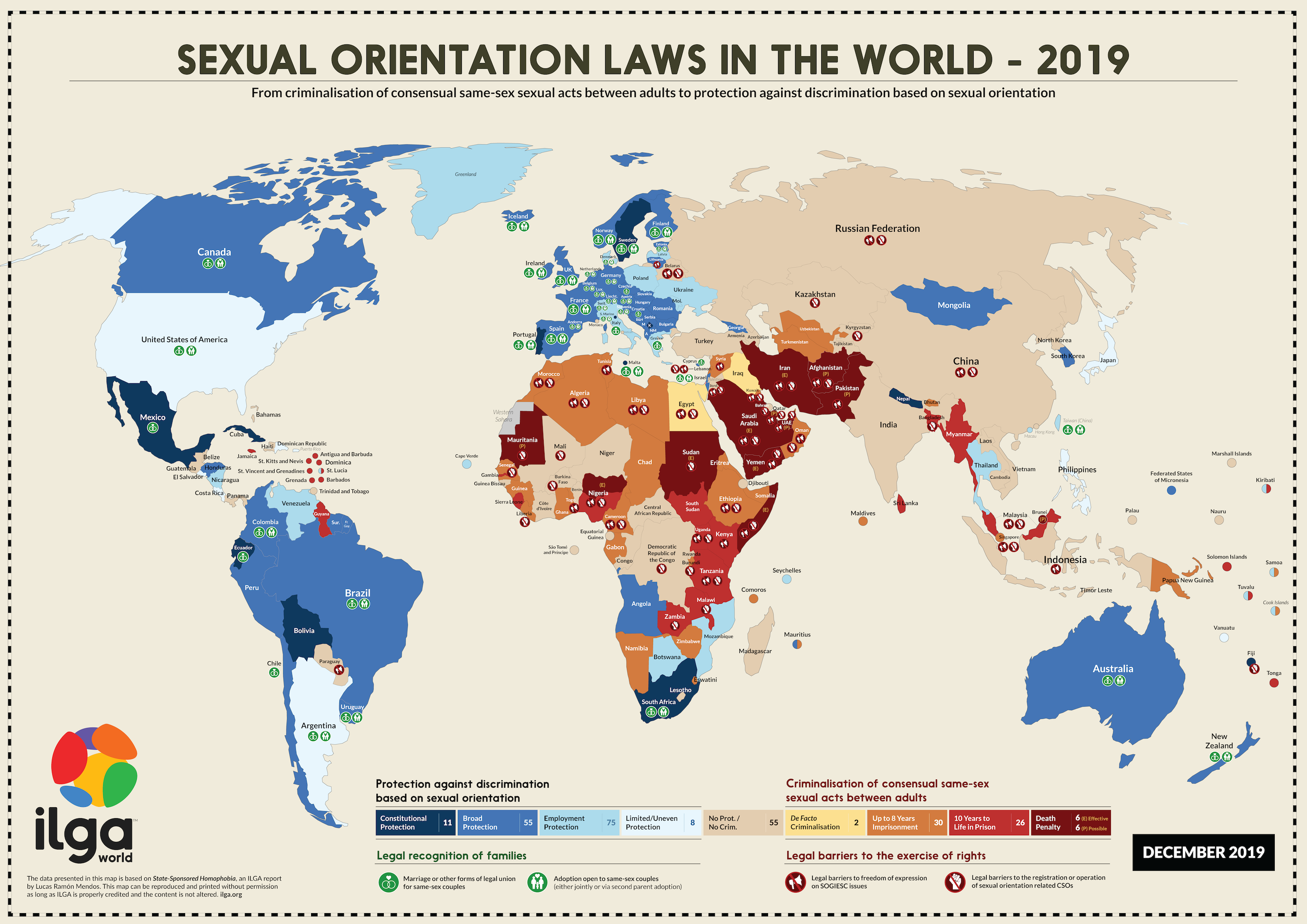 This Map Shows LGBTQ Protections Worldwide It S Even Worse Than It   Map Sexual Orientation Laws Dec2019hi 