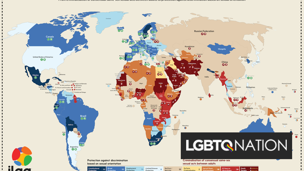 This map shows LGBTQ protections worldwide. It’s even worse than it
