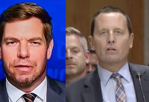 Rep Eric Swalwell shreds gay Trump administration official Richard Grenell on Twitter